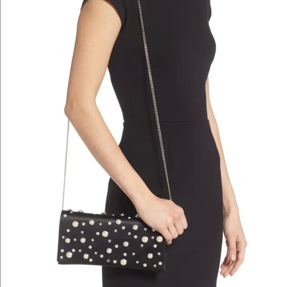 Studded Satin Clutch - Picture 3 of 8